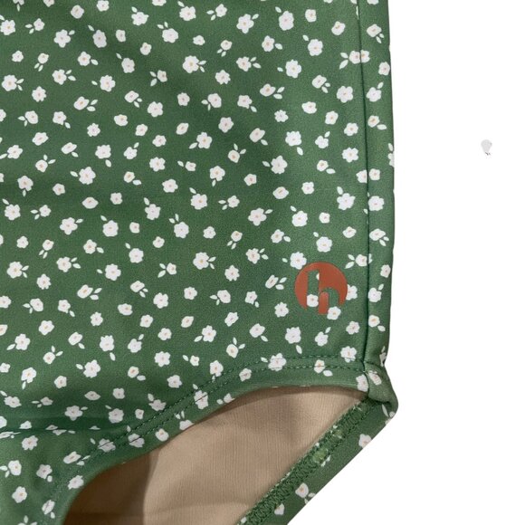 Honey Mark 3T/4T Green Floral High-Waisted Swim Bottoms Water-Resistant Beach - Picture 5 of 6